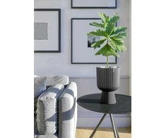FORM PLASTIC Gėlių vazono forma plastikinė KELI MIKA 5120-014, plastikinė, antracito spalvos