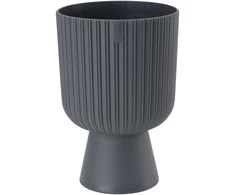 FORM PLASTIC Gėlių vazono forma plastikinė KELI MIKA 5125-014, plastikinė, antracito spalvos