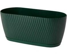 Form-Plastic Doniczka podłużna, skrzynka MIKA 4539-075, Kolor Leśny mech, Form-Plastik, Wymiary 27x12x12 cm