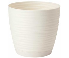 Gėlių vazonas Form Plastic Petit 3000, plastikinis, baltos spalvos.