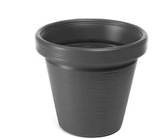 Gėlių vazonas Lamela Agawa Dłuto 743-82, plastikinis, pilkos spalvos.
