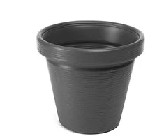 Gėlių vazonas Lamela Agawa Dłuto 744-82, plastikinis, pilkos spalvos.