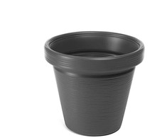 Gėlių vazonas Lamela Agawa Dłuto 745-82, plastikinis, pilkos spalvos.