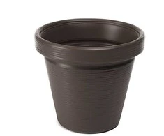 Gėlių vazonas Lamela Agawa Dłuto 745-83, plastikinis, rudos spalvos.