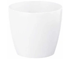 Gėlių vazonas Lamela Magnolia 751-05, plastikinis, baltas