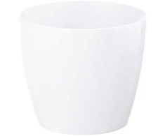 Gėlių vazonas Lamela Magnolia 752-05, plastikinis, baltas