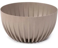 Gėlių vazonas Lamela Mira 933-85, plastikinis, šviesiai rudas