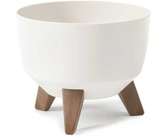 Lamela Doniczka 3 nóżki Misa Roma Kreminė H:23 cm 29x29