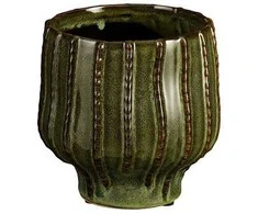 Lumarko CERAMIC POT CATHY D16 H14.5CM Žalias