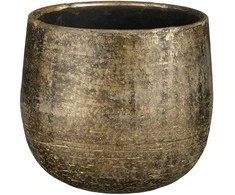 Lumarko CERAMIC POT MARCUS D18 H16 BRONZE METAL
