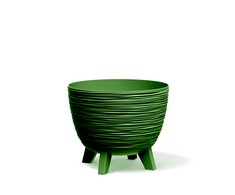 Furu apvalus gėlių vazonas 19 cm žalias PROSPERPLAST