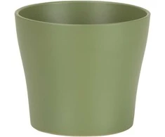 Scheurich Dekoratyvinis gėlių vazonas Oliva Ø13cm H11.2cm keraminis/žalias