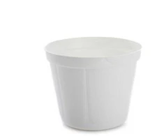 Gėlių vazonas Uniplastex Classic UDC16, plastikinis, baltos spalvos.