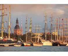 Dėlionė Puzle Brain Games Tall Ships Races 19913, 48.2 cm x 68.2 cm, 1000 gab., daudzkrāsaina