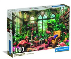 Dėlionė Clementoni Greenhouse Library 39936, 70 cm x 50 cm, 1000 vnt.