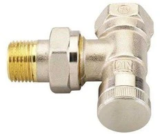 Radiatoriaus vožtuvas Danfoss, uždaromasis/kampinis, 1/2 colio - išorinis sriegis, 1/2 colio - vidinis sriegis