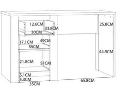 Rakstāmgalds ar atvilktnēm Domoletti HVNB211-M621, koka