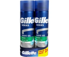Raminančios skutimosi želės rinkinys Gillette Series Soothing, 2 x 200 ml