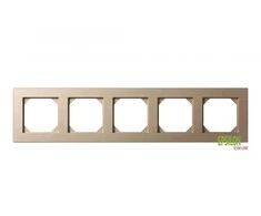 Liregus 5-vietis rėmelis EPSILON SLIM LINE, šampano sp.