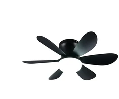 REALITY Fan with lamp RL. LED. 8W. 2700-6500K. 850lm. juodas