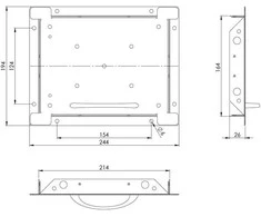 Apžiūros liukas Europlast MDU2025, 164 mm x 214 mm