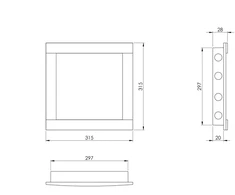 Revizijos liukas Europlast PL3030, 297 mm x 297 mm