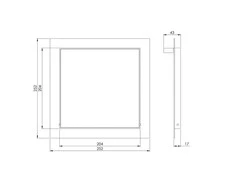 Revīzijas lūka Europlast RLR2020, 204 mm x 204 mm