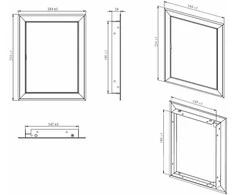 Apžiūros liukas Haushalt RD1520, 146 mm x 196 mm