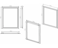 Apžiūros liukas Haushalt RD3040, 296 mm x 396 mm