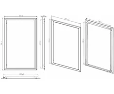 Apžiūros liukas Haushalt RD3050, 296 mm x 496 mm