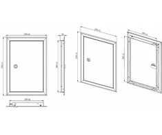 Apžiūros liukas Haushalt SP2030, 196 mm x 296 mm