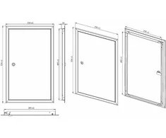 Apžiūros liukas Haushalt SP3050, 296 mm x 496 mm