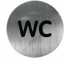 Durų ženklas RIDDER WC Matinis chromas