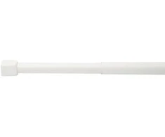 RIDDER Dušo užuolaidos strypas teleskopinis 70-115cm, baltas