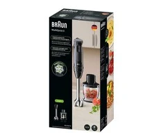 Rokas blenderis Braun MQ30201M MULTIQUICK 3, melna