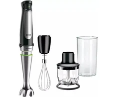 Rokas blenderis Braun MQ7025, melna/nerūsējošā tērauda