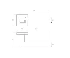Rankena, vidaus Metal-Bud METAL-BUD Juodas SAPPHIRE