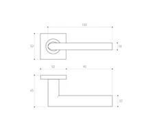 Rankena, vidaus Metal-Bud METAL-BUD Juodas SUPPRA