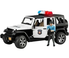 Žaislinė policijos mašina Bruder 2526, 1:16, juoda sp.