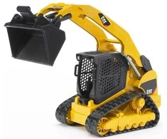 Žaislinis traktorius Bruder Cat Multi Terrain Loader 02136, 1:16, juoda sp./geltona sp.