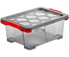 Dėžė su dangčiu Evo Total Rotho 39.3x28.3x16cm/11L permatoma/pilka
