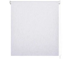 Roletai Domoletti Blackout Silv 063, baltos/sidabrinės, 60 cm x 185 cm
