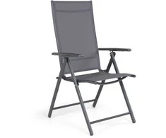 Saliekams krēsls Domoletti Flipi Pilkas 53000010191, pelēka, 54 cm x 65 cm x 107 cm