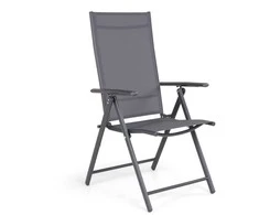 Saliekams krēsls Domoletti Flipi Pilkas 53000010191, pelēka, 54 cm x 65 cm x 107 cm