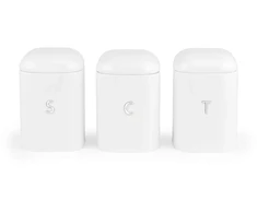 Salter BW14043EU7 Boston 3-Piece Canister Set, Baltas