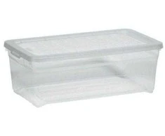 Sandėliavimo dėžė su dangčiu, skirta laikyti Curver 162118, 5,7 l, skaidrios spalvos, 34,3 x 19,5 x 12,5 cm