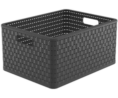 Sandėliavimo dėžė, transportavimui / įrankiams / sandėliavimui Rotho, 28 l, antracito / pilka, 43 x 33 x 21,5 cm
