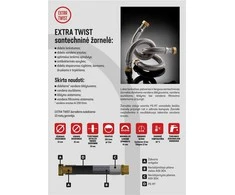 Santehnikas šļūtene Tucai S.A. Extra Twist, V1''–S1'', 80 cm