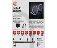 Santehnikas šļūtene Tucai S.A. Taq ACB, V1/2''-S1/2", 80 cm