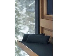 Saunas paliktnis Rento 621624, kokvilna/poliesters, 160 x 60 cm, melna/tumši zaļa